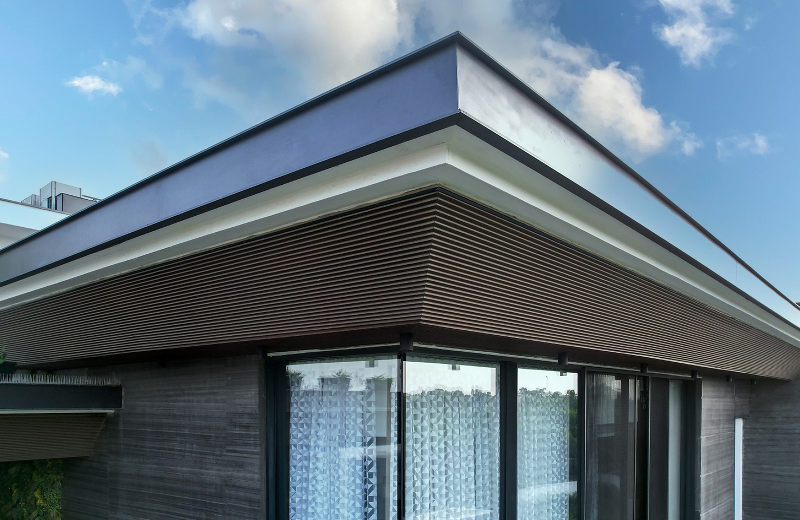 C Channel facade by Metalia — Defense Enclave, New Delhi