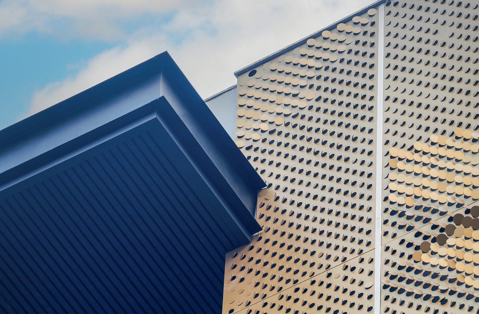 C Channel facade by Metalia — Defense Enclave, New Delhi