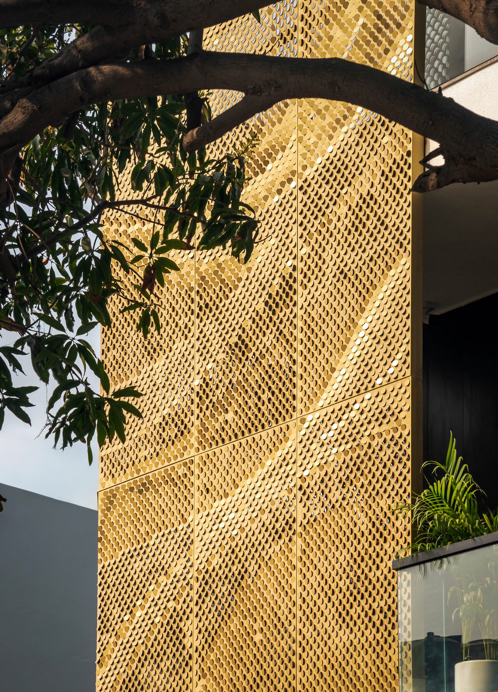 Coin Matrix facade by Metalia — Surya Nagar, New Delhi
